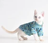 RL156 2019 new spring and summer leisure wave point T-shirt cat clothes