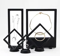 

3D Suspension Floating With PE Transparent and Plastic Frame Jewelry Packaging displays set boxes