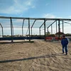 Prefabricated manufactured two story steel structure building warehouse with low cost construction design