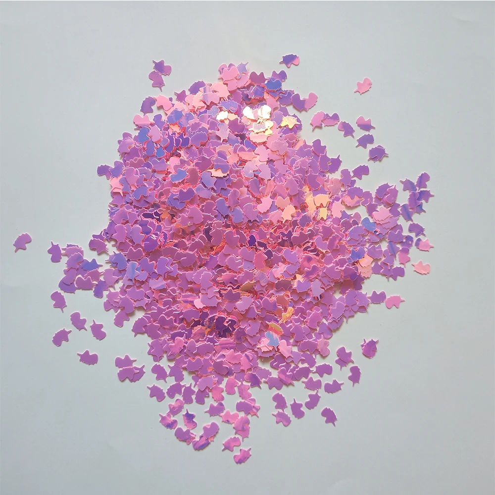 

HUIHONG  Pink Unicorn Shape Sequins / Glitters for Slime and Nail Art