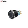 Waterproof Single Pole Single Throw LED Lighted 25mm Metal Push Button Switch