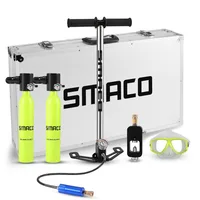 

SMACO scorkler spare air oxygen tank dive mini scuba system easy breath diving equipment kit