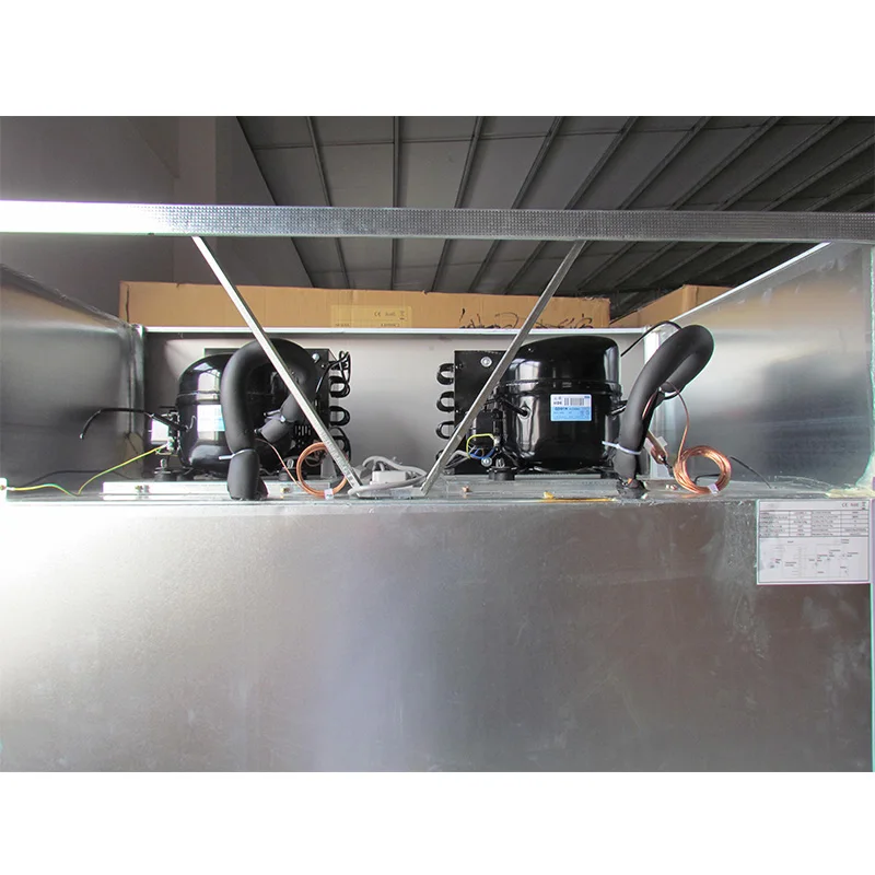 
Commercial vegetable Refrigerator 4 Doors Stainless Steel freezer for seafood & meat 