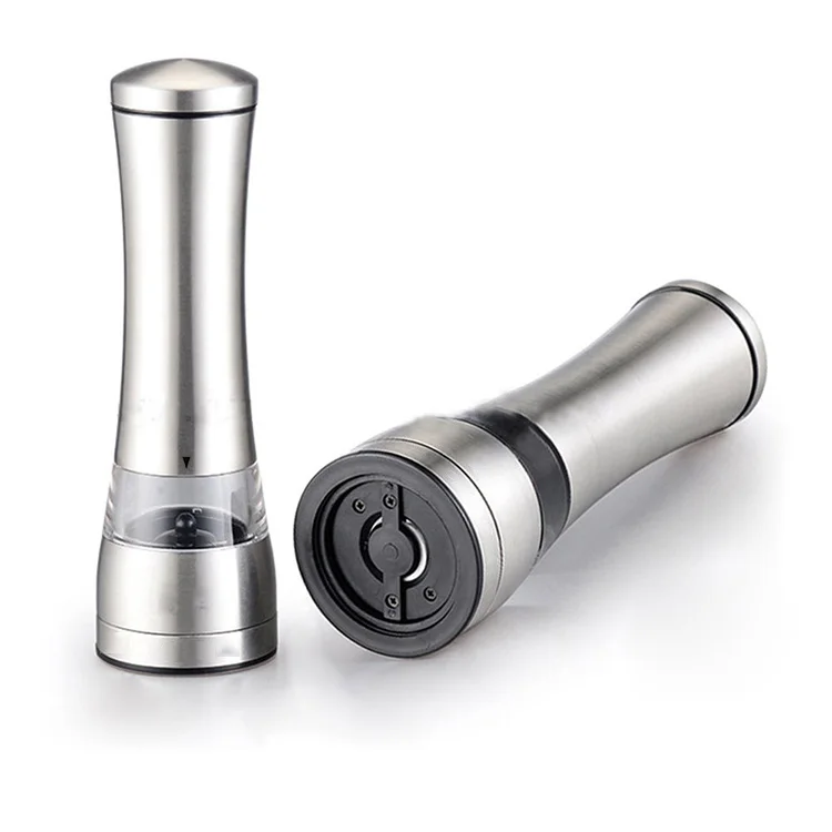 

Amazon Top Seller 2021 Original Manual Operated Adjustable Coarseness 304 Stainless Steel Salt Pepper Grinder