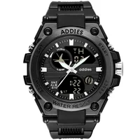 

Black Tactical Waterproof Outdoor Dual Display Men Military Wristwatches