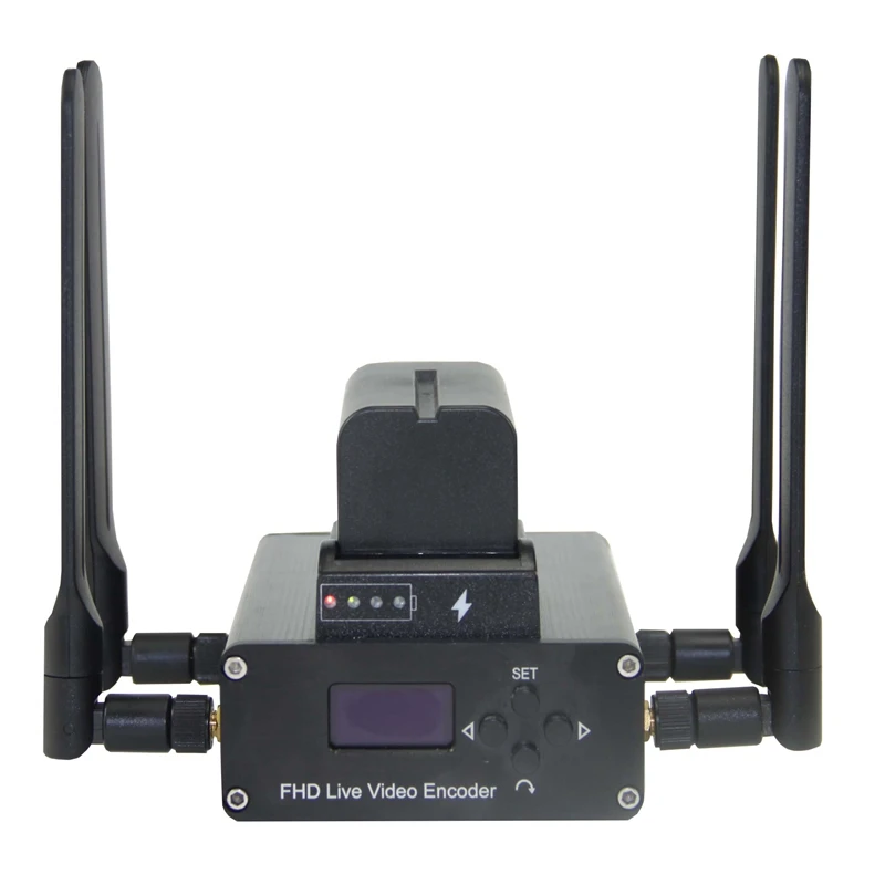 

Unisheen H.265 H.264 Encoder 2.4G 5.8G wifi transmit obs vmix youtube facebook Encoder ip rtmp live streaming