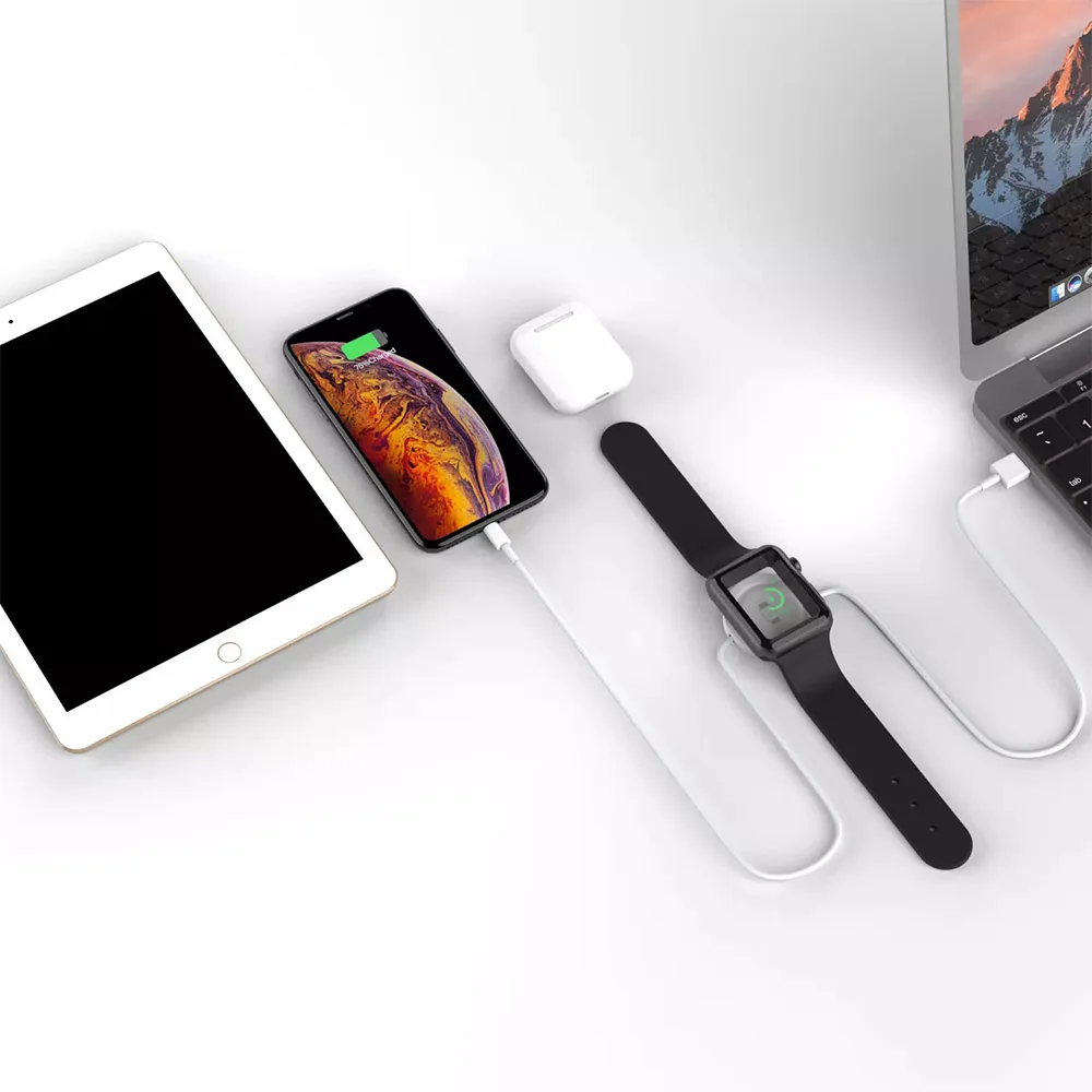 

wireless charging cable with wireless charger for smart phone ipad iphone X iwatch airpod