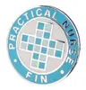 Custom Round Shape Nickle Plated Practical Nurse Lapel Pin