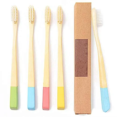 

Wholesale Environment Soft Kids Bamboo Toothbrush Charcoal, Customized color