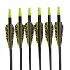 Tiger Pattern Fiberglass arrow Shafts 300Spine Plastic Feather For Archery Shooting