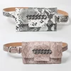 Bold Chain Decorative Python PU Leather Waist Phone Holder Bag with Belt Wholesale