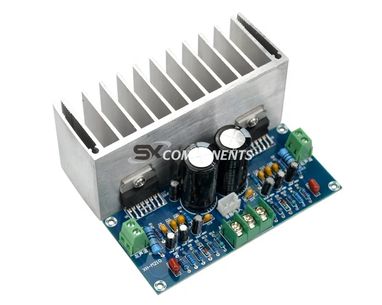 

TDA7293 Audio Amplifier Board 100W*2 Digital Stereo Power Amplifier Board With Heatsink Dual AC12-32V