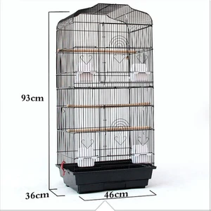 Image of Hot Sale Antique Bird Cage Aviary Metal Wire Bird Cage Parrot Cage