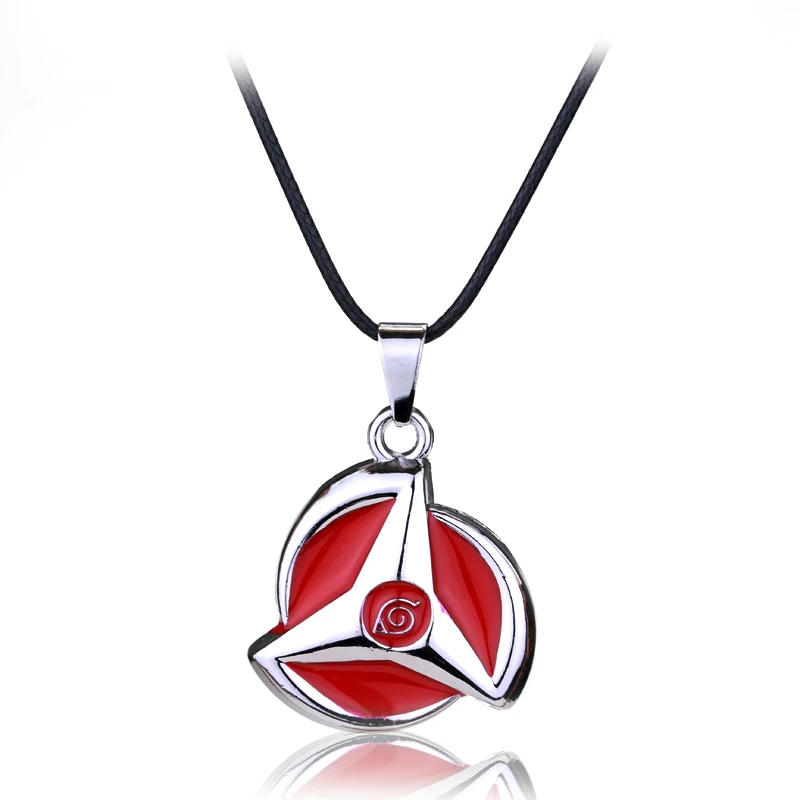 

Fashion Kakashi Hatake Obito Uchiha Mangekyou Sharingan Necklace Pendant Cosplay Gifts, Silver