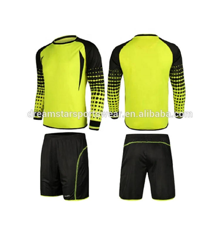 

Top Quality Soccer Team Football Jersey Goalkeeper With Shorts, Pantone color