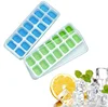 Silicone square ice cube molds for whiskey ice and cocktails, bpa free silicone ice trays