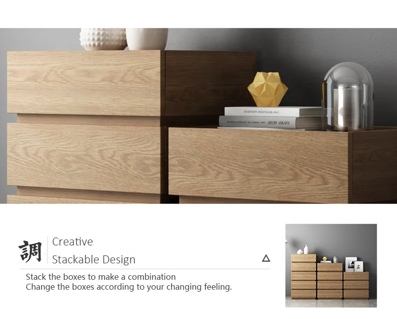 
Modern small living room storage stackable end table cabinet 