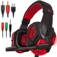 

Stereo music headset headphone over-ear game headphone with microphone for high end gamer