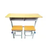 Wooden Double School Desk And Chair Set School Furniture Wholesale Combo School Desk And Chair Study Table With Chairs