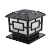 Outdoor Waterproof Aluminum Garden Main Gate Solar Sensor Led Pillar Light