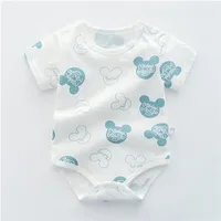 

Papa Care Essential Summer Short Sleeve Baby Boy Romper Infant Bodysuit for Newborn Babies Cheap Kids Clothes Wear