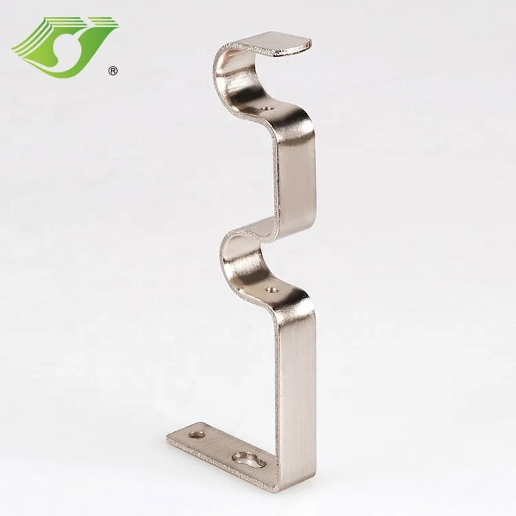 New Design Heavy Duty Metal Double Curtain Rod Wall Hanging