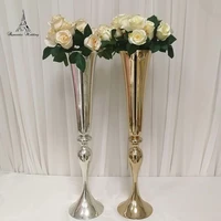 

10pcs/pack 56cm tall Gold Metal Flower Vase for Wedding Decoration Home Decor