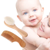 

Factory Direct Sale Baby Hair Brush Newborn Brush Hair Baby Wooden Hair Brush Set