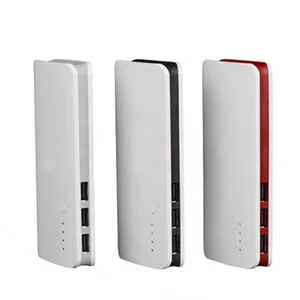 Portable 10 000mAh Power Bank 3 USB Ports Flashlight