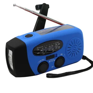 Emergency Solar Hand Crank AM FM NOAA Radio Flashlight
