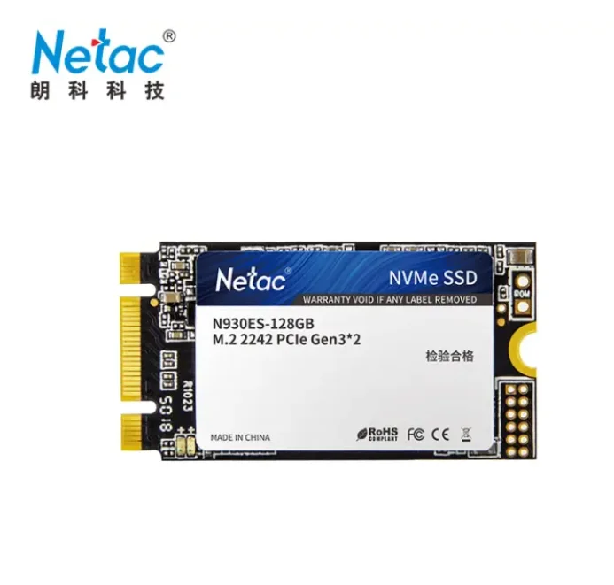 

Netac 128GB N930ES M.2 2242 NVMe PCIe Gen3 8Gb/s SSD 3D MLC/TLC NAND Flash 256GB 1800MB/s 660MB/s 3yr Wty