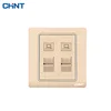 Good price durable 2-gang 8-core data cable socket(Cat 6) usb wall socket