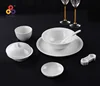 Wholesale plain white open stock hotel ware Chinese dinnerware