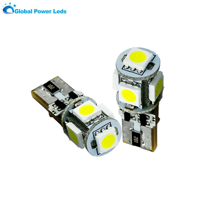 Best sell high quality T10 W5W 194 501 5smd LED canbus LED indicator signal bulb light car lamp automotive lighting system