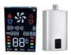 Custom Transflective Transmissive STN FSTN va 7 segment lcd display for stream bath hot-water heater