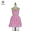 Short Pink Formal Princess Style Dancing Party Skirt Puffy Night Prom Dress