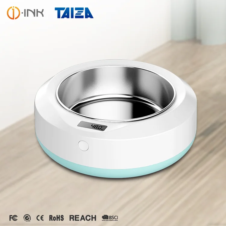 

Plastic Round Food Weighing Pet Dog Bowl With Electronic Scales