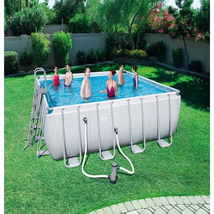 

bestway 56626 4.88m x 4.88m x 1.22m rectangular frame pool for family fun removable outdoor swimming pool, Customized