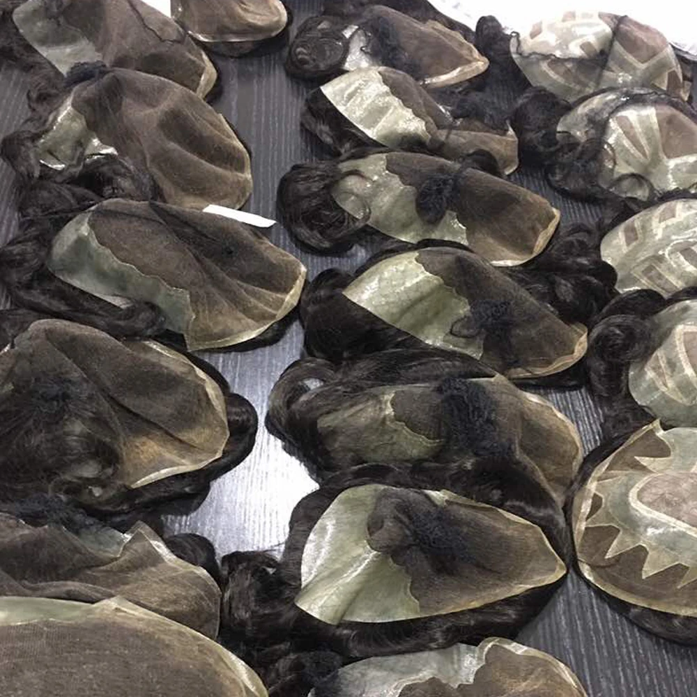 

JF EMEDA have large stock of human hair toupee for men and women accept customs made toupee, Natural back #1b