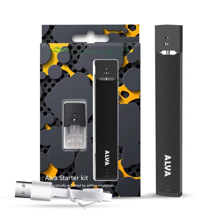 

2019 fashionable Alva vape electronic cigarette with oil cartridge custom logo