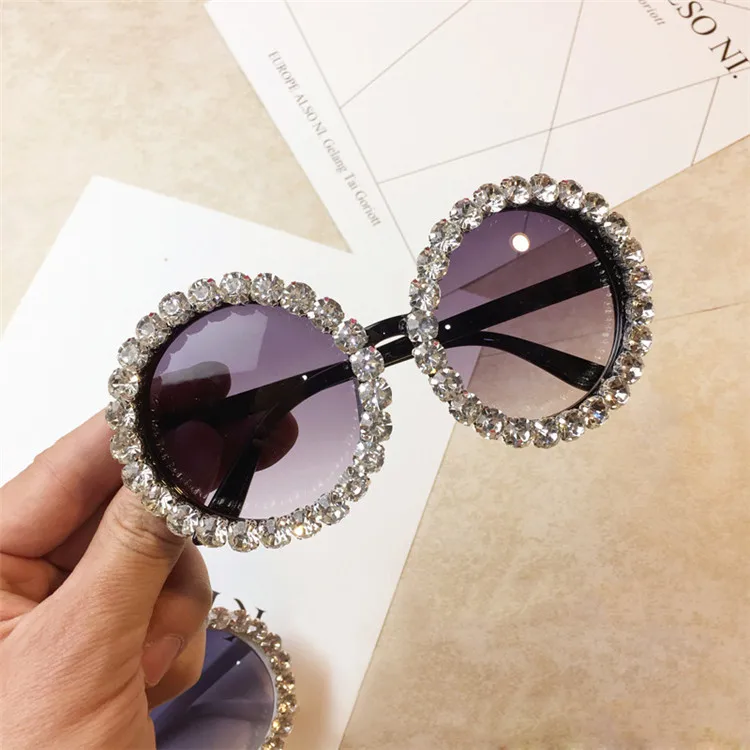 

Wholesale rhinestone luxury designer sunglasses with bling