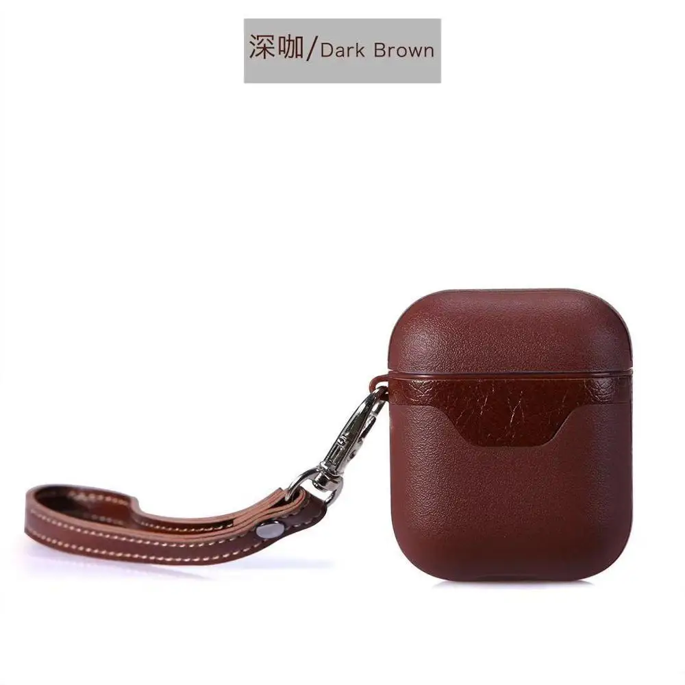 

Faux Leather Protective Case for Apple AirPods 1 & 2