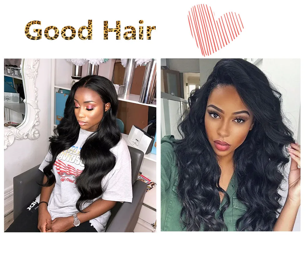 
250% Density Lace Front Human Hair Wigs For Women Pre Plucked With Baby Hair Black Body Wave Brazilian Lace Wig 