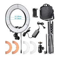 

ballast 14 inch 36W 180 LED 5500K Photography Makeup Mini led Ring Light with trip stand