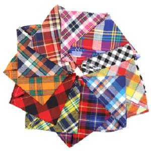 Wholesale Eco Friendly Personalized Multicolor Cotton Dog Bandana
