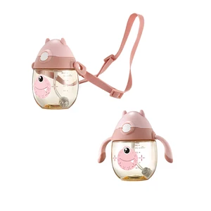 Image of Hot Sale High Quality BPA Free PPSU Water Bottle Baby Drinking sippy Cup with Straw