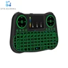 Mini Wireless game Keyboard MT08 2.4G Backlit Touchpad for Android Sma t TV Box PC-Black Built-in Lithium Battery
