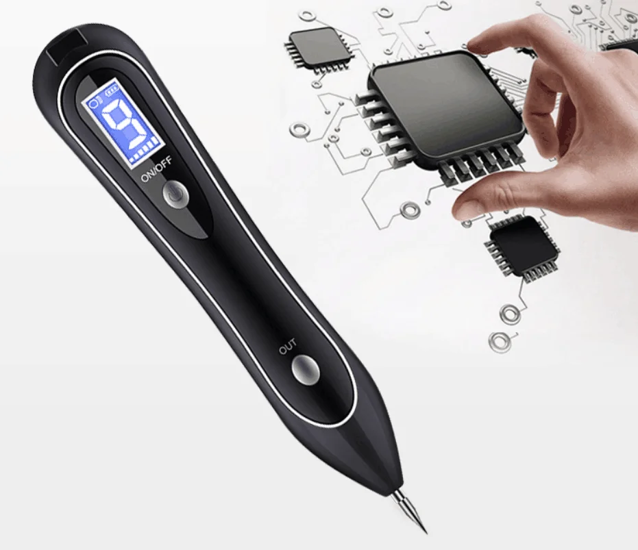 Freckle Removal Pen LCD Sweep Spot Mole Eraser Wart Corns Dark Tag Remover Beauty Machine USB Rechargeable
