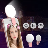 

2019 RK17 smart mobile phone universal mini design portable rechargeable selfie LED lamp with control