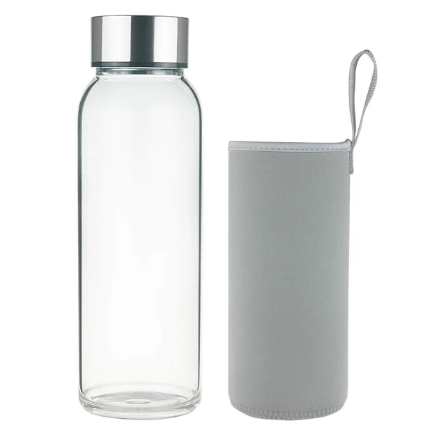 

Custom eco friendly glass water bottle 1000 ml for gifts, Transparent